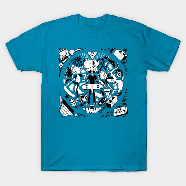 Skater Fox (Version 2) T-Shirt by SouthParkTaoist
